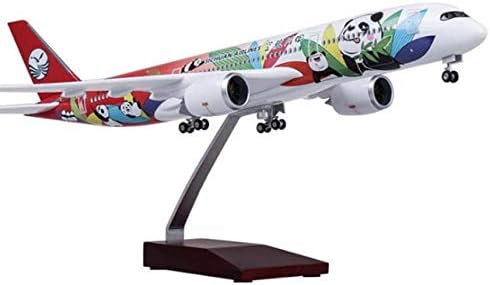 1/142 Модел на самолет от смола 47 см Sichuan Airlines Airbus A350 Модел самолет със Звук и светлина Колекция Детски Подарък на Бижута с led подсветка