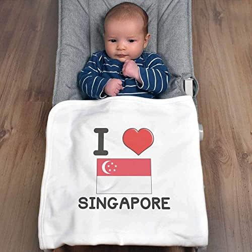 Детско Памучно одеало /Шал Azeeda I Love Singapore (BY00025956)
