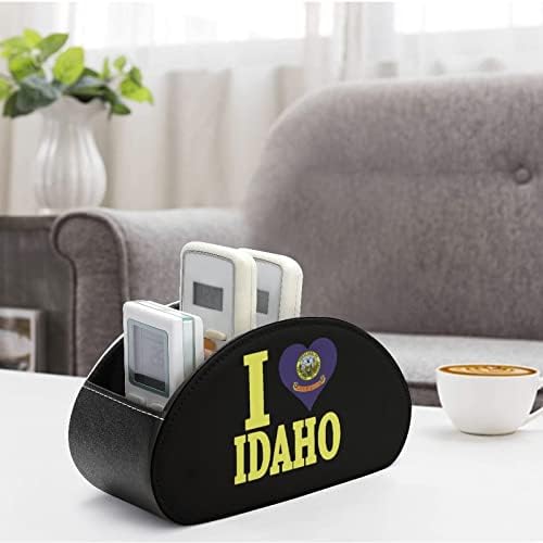 I Love Idaho Притежателя На Дистанционното Управление Кутия За Писалки От Изкуствена Кожа Дистанционно Управление Caddy Декоративен