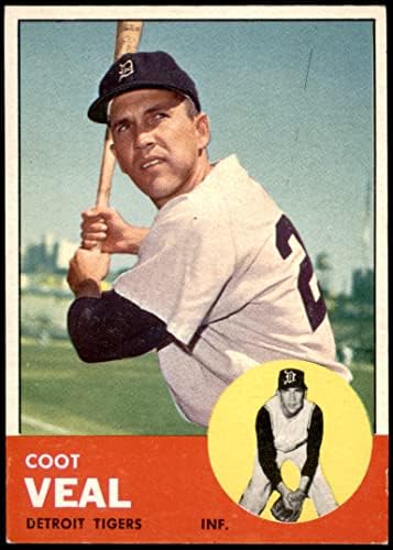 1963 Topps # 573 Телешко месо от coots Детройт Тайгърс (Бейзболна картичка) EX/MT+ Тайгърс