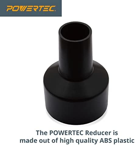 POWERTEC 70140 Редуктор маркуч 2-1/2 до 1-1/4 – Преобразувател на консумативи за събиране на прах