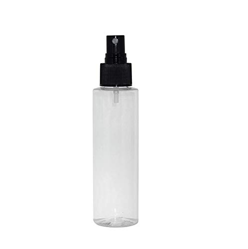 Прозрачна пластмасова бутилка PET Cosmo (без PBA) 4 унции с черен завинчивающимся дозатор за въртене (опаковка от 3 бутилки) от Grand