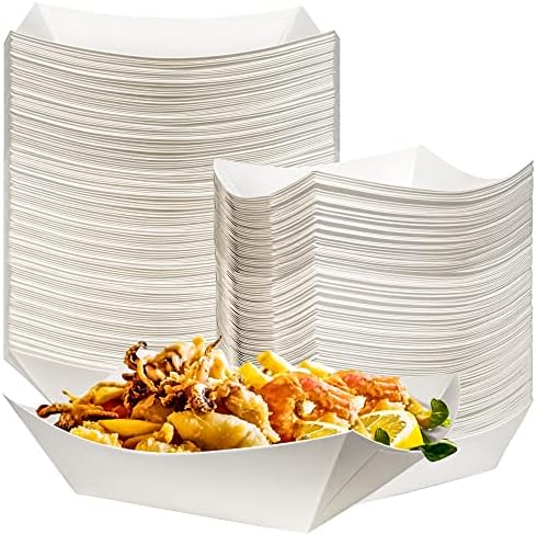 Корита за хранене от крафт-хартия MotBach 100 в опаковка от 2 кг, Водоустойчива Хартия Кораблики за хранене за Еднократна употреба