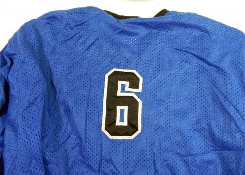 Използвана игра Iowa Hawkeyes #6 Blue Goalie Джърси Jersey DP45308 - Използвана от играта НБА