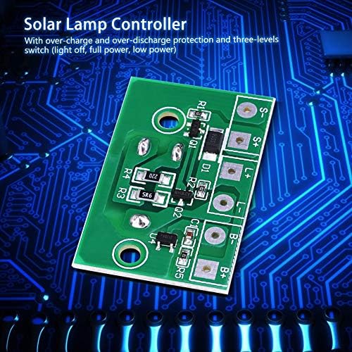 Модул контролер за Соларни лампи за Слънчева светлина Night Light Controller Модул за Управление на Печатна Платка с Ключ