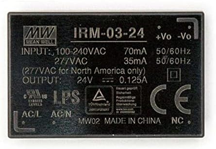 MW Mean Well IRM-03*6ШТ Модул за захранване с един изход 3 W, Инкапсулированный Тип AC-DC, Импулсно Захранване за Оборудване за автоматизация