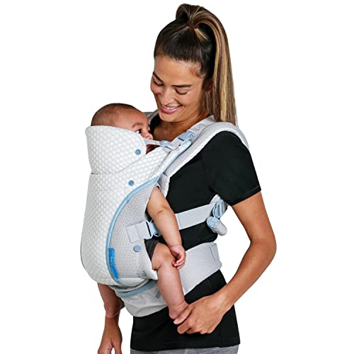 Переноска-трансформатор Infantino Staycool 4 в 1, с Ергономичен дизайн за бебета и малки деца, с тегло 8-40 паунда, с джоб за съхранение,