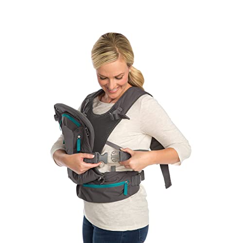 Переноска Infantino Carry On - Ергономична, разтегателен, за носене с лице навътре и навън, отпред и отзад за новородени бебета и