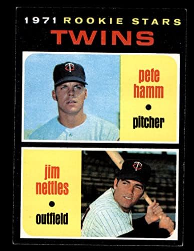 1971 Topps # 74 Начинаещи близнаци Яма Хэмм / Джим Неттлз Миннесотские близнаци (Бейзболна картичка) EX / MT Близнаци