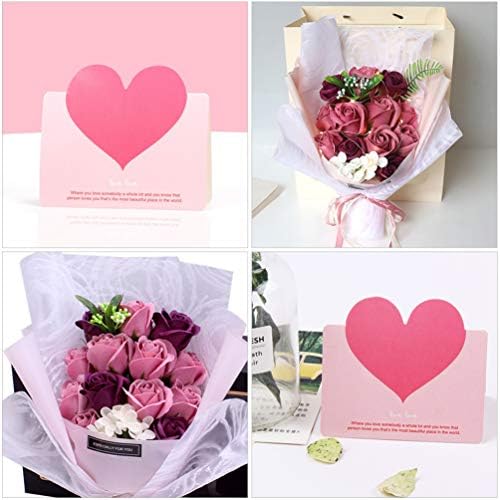 Подаръци за Момичета NUOBESTY Романтичен Подарък Ароматни Рози Букет от Цветя, Сапун за Баня Цвете Сапун в кутия за Подарък