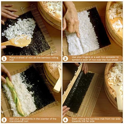 Комплект кухненски прибори Hemoton Комплект чинии за суши Набор от инструменти за приготвяне на суши Включва в себе си 5 чифта пръчици