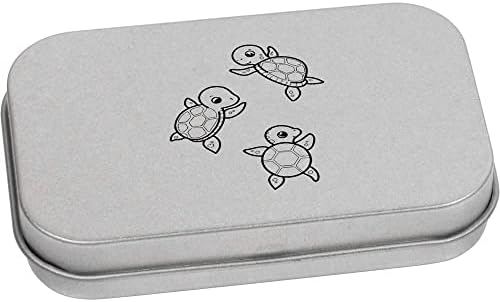 Лидице кутия за канцеларски материали Azeeda Плаващи костенурките на метални панти / Кутия за съхранение (TT00191113)