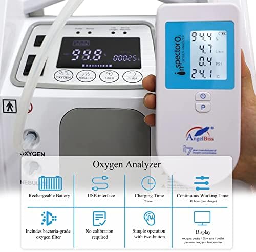 Анализатор на кислород, Детектор за чистота на кислород Inspector O2 Преносим Газоанализатор, Прилаган към Различни видове Кислородни