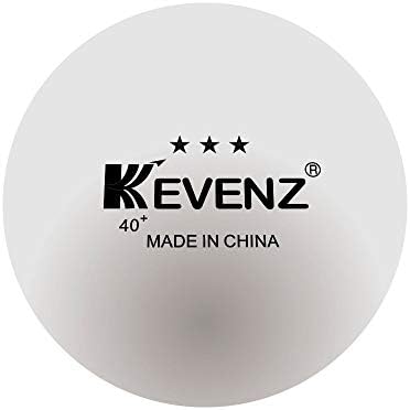 Топки за пинг-понг KEVENZ 3 Звезди, 60 опаковки, Бели и патентована подобрени ракети за тенис на маса Kevenz 2 в опаковка