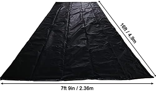 Подложки за гараж NAIMORUI за дъна на автомобила, черни постелки за гараж, защитни подложки - 7'9 X 16'