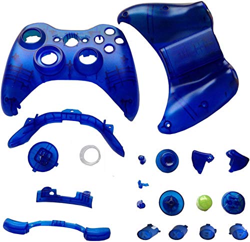 Комплект за преобличане черупки и бутони EGME Clear Blue за Безжичен контролер Xbox 360