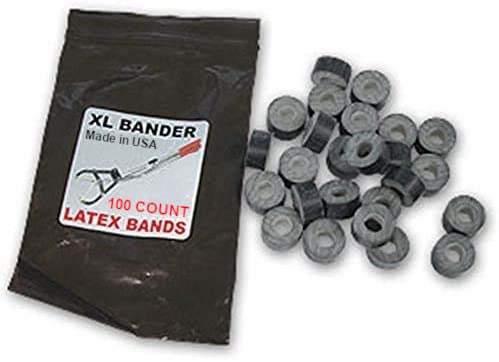 XL TRI Бандажные Пръстени, Кастрирующие Лента, Кастрирано Говеда, Овца, Коза в количество 100 броя | Произведено в САЩ | Medixplus
