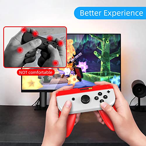 Дръжки AKNES са Съвместими с OLED-контролери на Nintendo Switch & Switch, Игрови Аксесоари, Ръчно джойстик, държач на дистанционното