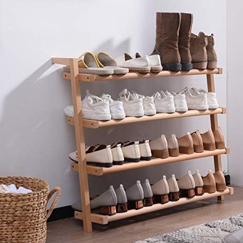 Креативен Рафтове за обувки PMH от масивна дървесина, Многопластови Стелажи за съхранение за Врати, Рафт-Органайзер за обувки за антре