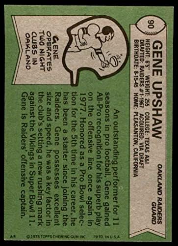 1978 Topps 90 Джин Апшоу Окланд Рейдерс (Футболна карта) VG/БИВШ Рейдерс Тексас А&М - Кингсвилл