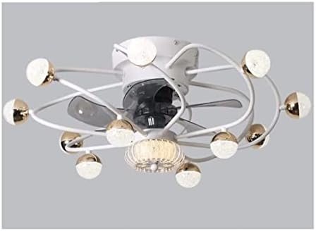 Вентилатор на тавана HALAHAI с осветление, дизайн на светлото пространство, вентилатор на Тавана с осветление и дистанционно управление,