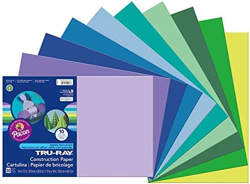 Плътна хартия Tru-Ray, Студени меса, 12 x 18, 50 Листа, в пакет, 3 опаковки