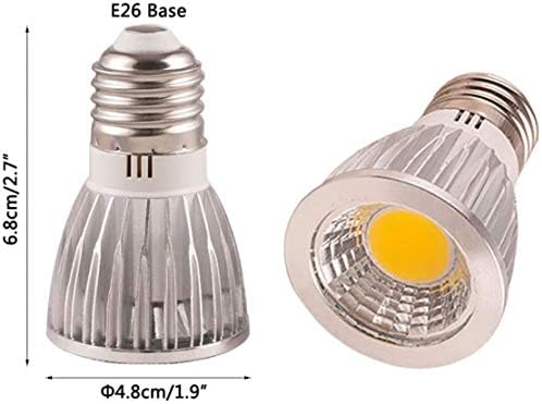 KCO Lighting COB Прожектор Led лампа MR16 3000K Топла светлина E26 5 W (равняващ се на 50 W галогенным лампочкам) CRI 80 + Енергоспестяващи