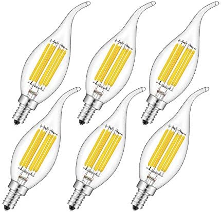 CRLight 6 W 3200 За led лампи-Свещници от Мек Бял 700LM С регулируема яркост, 70 W, Еквивалент E12 Основни Led лампи-свещи, C35