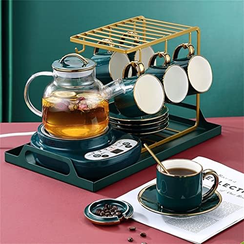 Комплект чаши за вода HOUKAI, домашен чай в скандинавски стил за дневната, Керамични чашата за кафе с блюдцем, следобеден чай (Цвят: E,