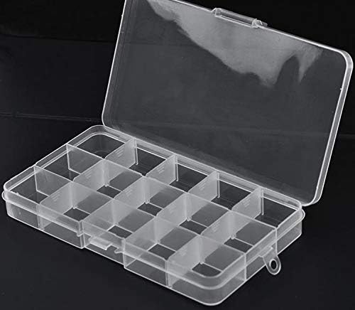 Anncus 15 отделения безплатен монтаж демонтаж Прозрачна кутия за съхранение на бижута от пластмаса полипропилен, 240 бр./лот