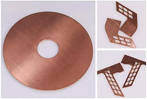 Меден лист метал YIWANGO от фолио 99,9% Cu идеален за производството на изделия за ръчна работа, дебелина на медни листове за възстановяване на емайлирани медни (Размер: 100