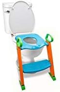 Седалка за приучения към гърне Alayna със стълби и подобрени брызговиком - Столче за тоалетна за деца с дръжки. Здрава, сигурна и регулируеми