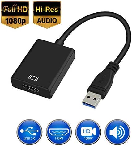 Guolarizi Изход Видео Конвертор USB Кабел 1080P с Аудиоадаптером HD 3.0 Адаптер USB-хъб Кола на Бронята на Притежателя на Скоби