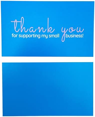 ИЦАМНА Благодаря ти за подкрепата на моите малки визитни картички, картичка с благодарност, пакет от 100 сини карти