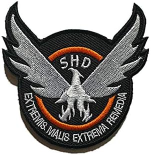 5 Парчета на Tom Clancy ' s The Division Agent SHD Логото на Военен Кука Контур Тактика Морал Бродирана Нашивка (color6)