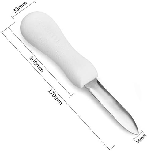 Подаръчен Комплект Cabilock Нож За почистване на Стриди, Отварачка за Миди с Трудна дръжка, Универсален Нож За миди сен жак,