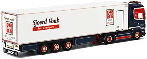 за ремаркето-рефрижератора Scania R (5) Topline 4x2 за камион модели Sjoerd Vonk 01-1353 1/50, НАПРАВЕН ПОД натиск
