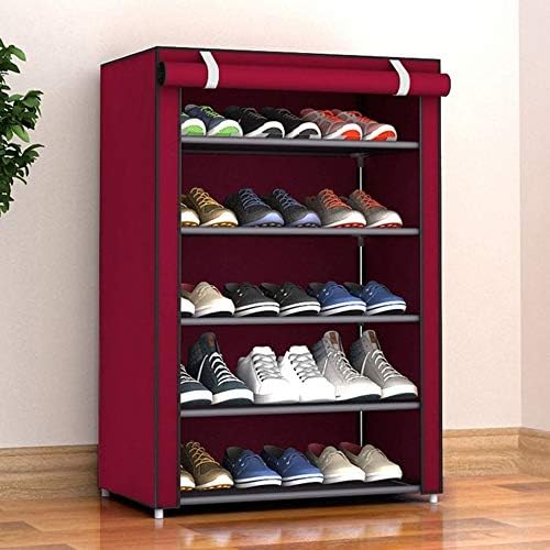 WSZJJ Пыленепроницаемая стойка за обувки от нетъкан материал с Голям Размер, Органайзер за обувки, Уютна Спалня, Рафтове за обувки в общежитието, Шкаф (Цвят: A, размер: 9