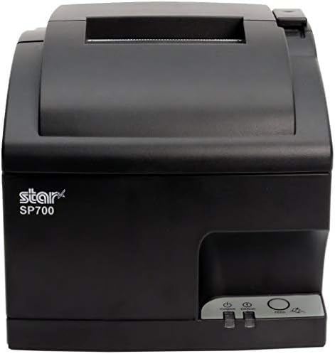 Ударен принтер проверка Star Micronics SP742ME Ethernet (LAN) с автоматично изрязване и вътрешен източник на захранване - Сив (обновена)