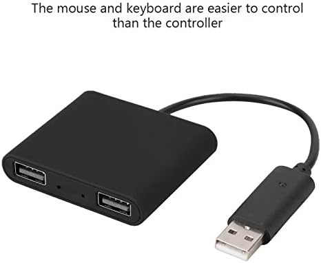 Конвертор Kadimendium, Аксесоар за мишки Без да е необходимо да инсталирате драйвери за адаптер клавиатура за игралната конзола за адаптиране на мишката