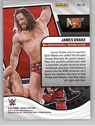 Търговска карта Рестлинга 2022 Панини Revolution WWE 41 от Джеймс Дрейк NXT 2.0