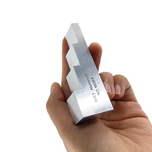 YFYIQI 6063 Алуминиева 4-Стъпка на Теста Калибровочный Блок за Ултразвукова Толщиномера с Дебелина 0,25 mm 0,5 mm 0,75 мм 1 мм