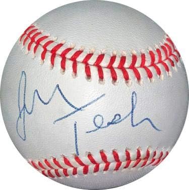 Джон Teich подписа договор с Ронлом Роулингсом, Официален представител на Националната лига бейзбол - Холограма EE41703