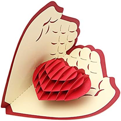 KESYOO 3D Любов Поздравителни Подарък Карта Памет Влюбени Креативна Паметта на Свети Валентин за Влюбените