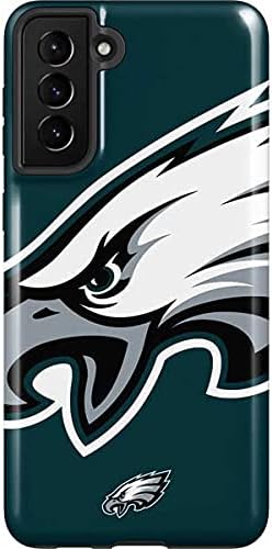 Калъф за телефон Skinit Pro е Съвместим с Samsung Galaxy S21 FE - Официално Лицензиран Дизайн на лого NFL Philadelphia Eagles Зелен цвят