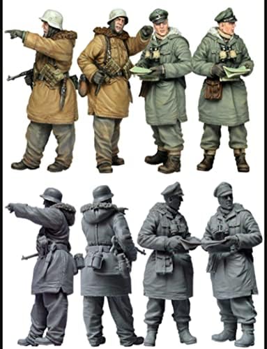 Goodmoel 1/35 колекция от модели на немски Пехотни войници от смола времето на Втората световна война (10 души, Без машини) / Миниатюрни, определени в разглобено формата и н