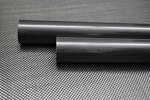 Тръба от въглеродни влакна САЩ 3K OD 8 mm - ID 4 мм и 5 мм, 6 мм, 7 мм X 1000 мм Дължина на напълно въглероден композитен материал