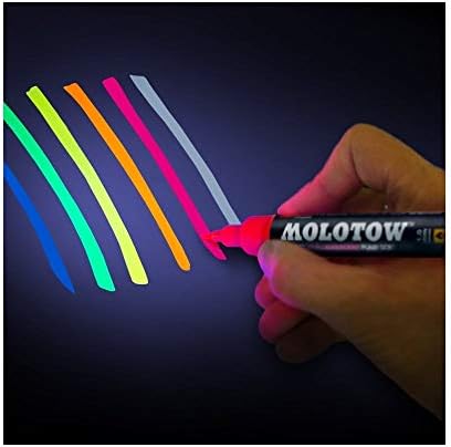 Molotow Grafx UV-флуоресцентно Помпа Softliner Green UV 02