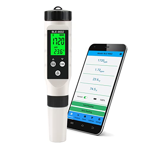 Измерител на водород RCYAGO Bluetooth, машина за висока точност Измерване H2 Тип Дръжки, Тестер Водород с ATC, Цифров Тестер за контрол на качеството на Водата за Пиене вода, Б