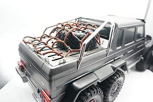 Капака на багажника на камион от неръждаема стомана (стил A) + Транспортна мрежа за Traxxas TRX-6 Mercedes-Benz G63 (88096-4)